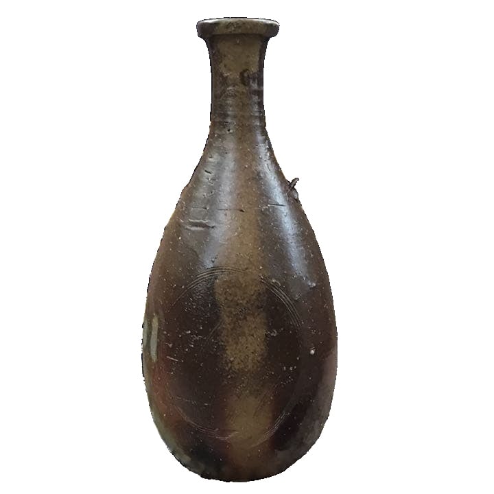 Ceramic vase made by Living National Treasure Hiroshi Fujiwara.: This is a special exhibition piece, a Bizen ware ceramic work by the designated Living National Treasure, Hiroshi Fujiwara . This object was acquired many years ago from a Bizen antique master. The co