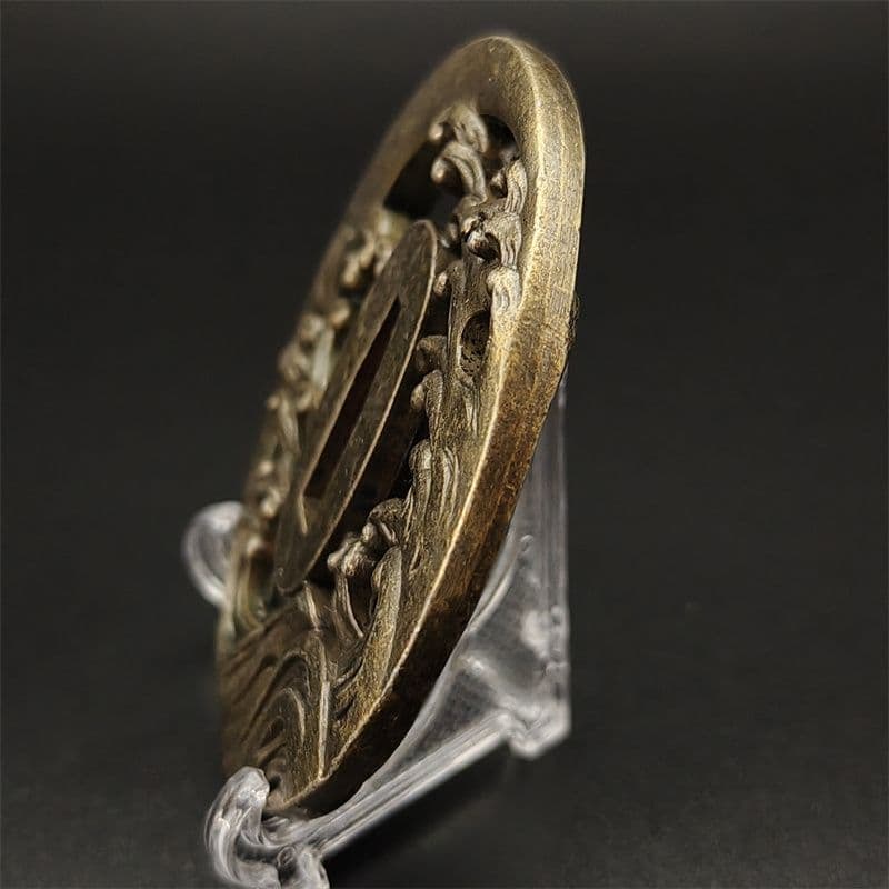 Wave-patterned tsuba, alloy material - 3