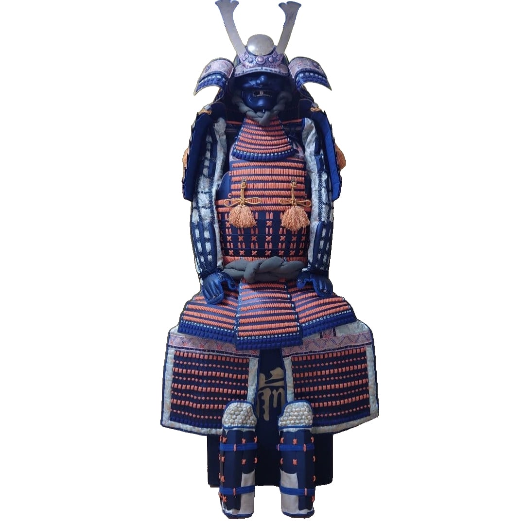 This is a life-sized two-piece breastplate, adorned with deep red trim and a black breastplate.: This is a life-sized modern-style two-piece breastplate, adorned with deep red trim and a black breastplate. It is made from materials such as iron and leather, making it quite heavy (Armor + breastpl