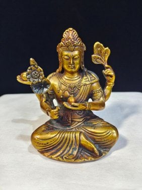 Gilt copper peacock king - 4