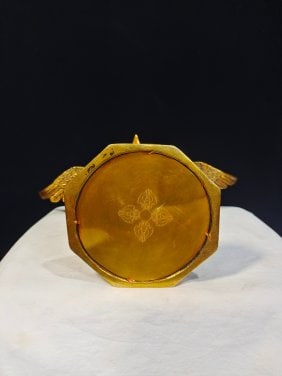 Gilt copper peacock king - 9