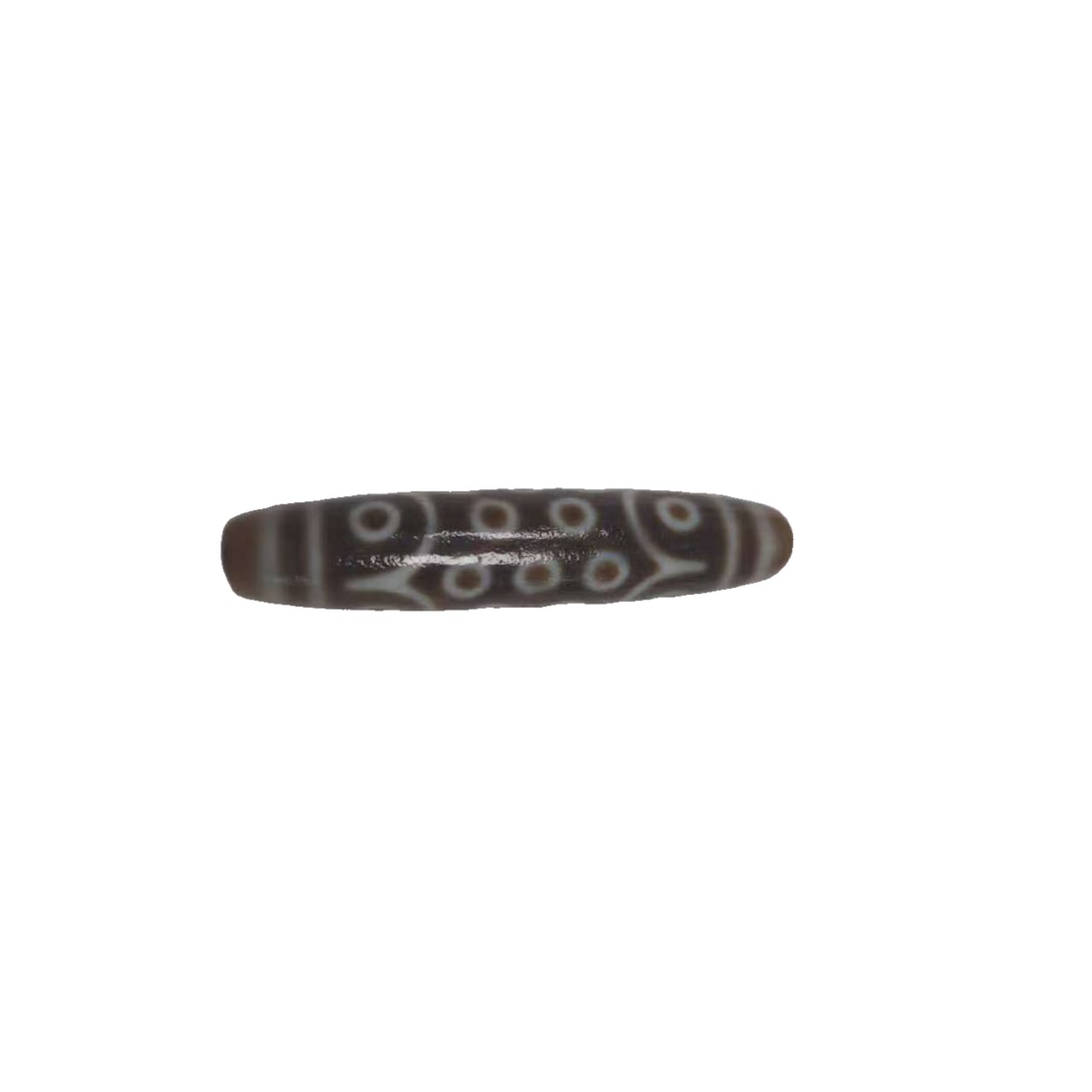 Dzi Pendant: Dzi pendant, 7.3 x 1.5 cm