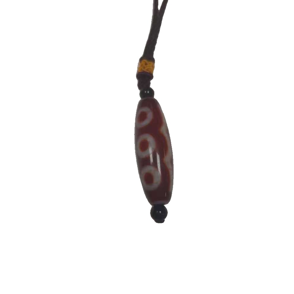 Dzi necklace: Dzi necklace, 3.8 x 1.8 cm