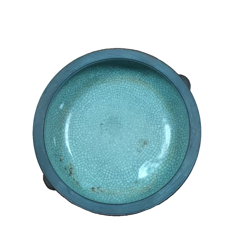 Ice crackle celadon bowl: Ice crackle celadon bowl 7x22.5 cm