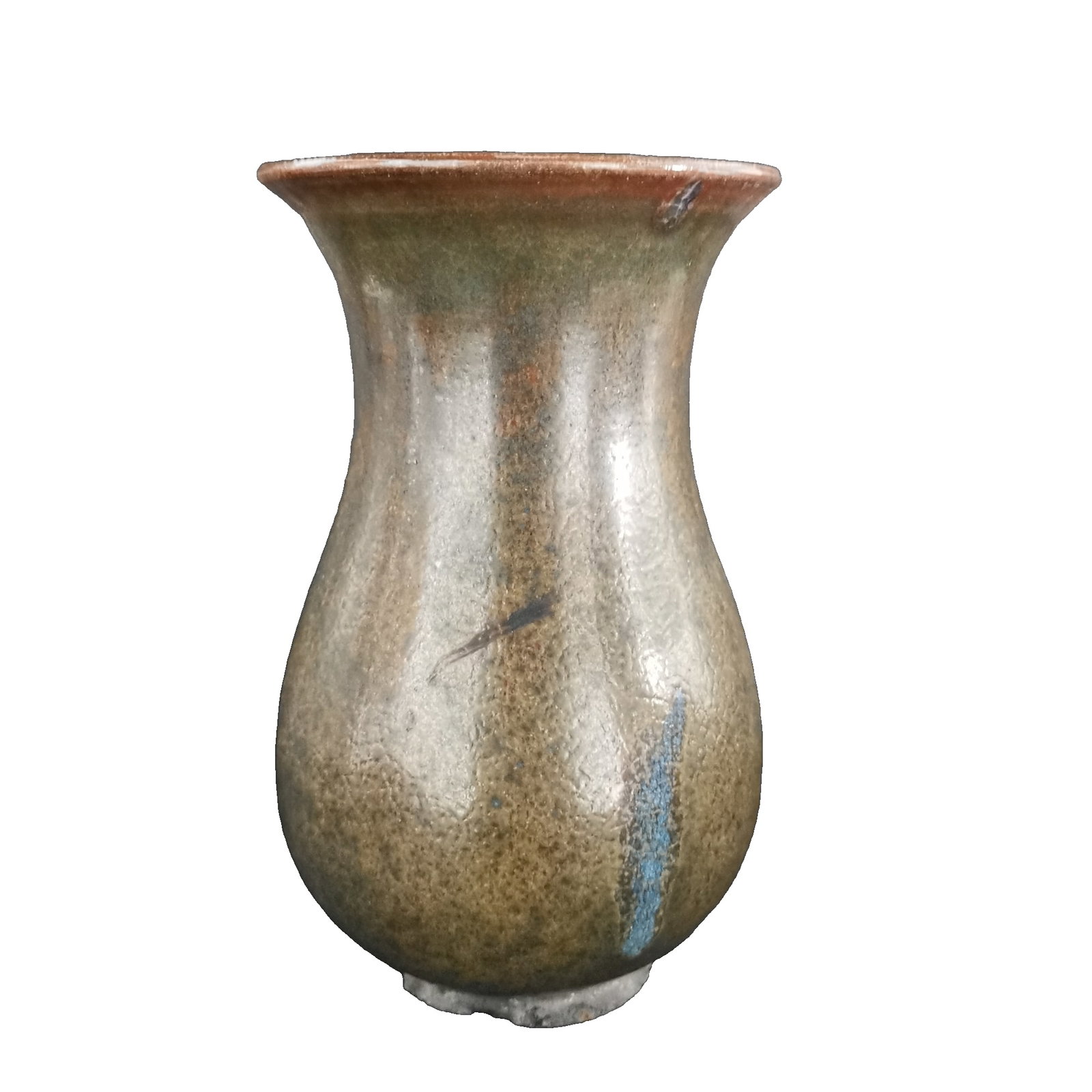 Wood-fired Jun porcelain vase: Wood-fired Jun porcelain vase, height 19 cm, diameter 11.2 cm