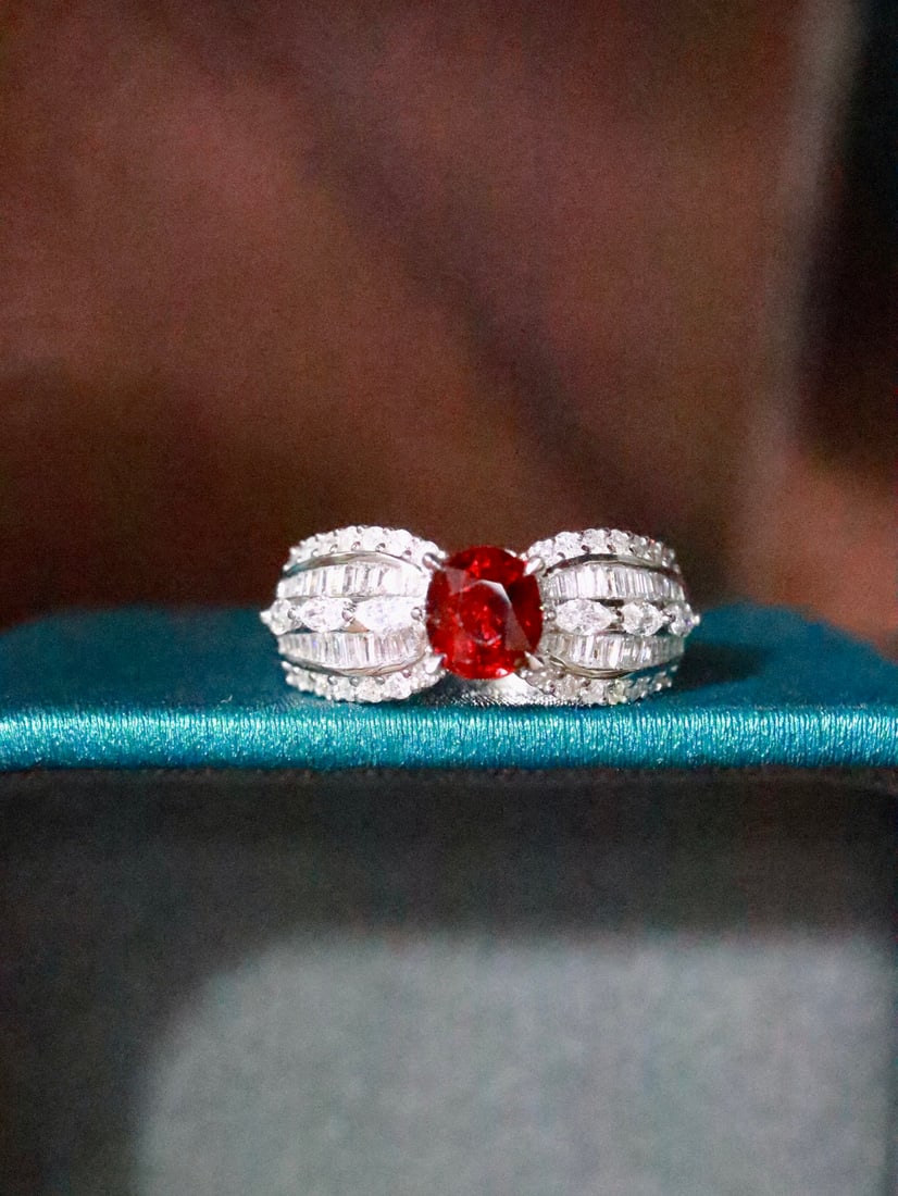 18K Gold Natural Unheated Ruby Ring - 4