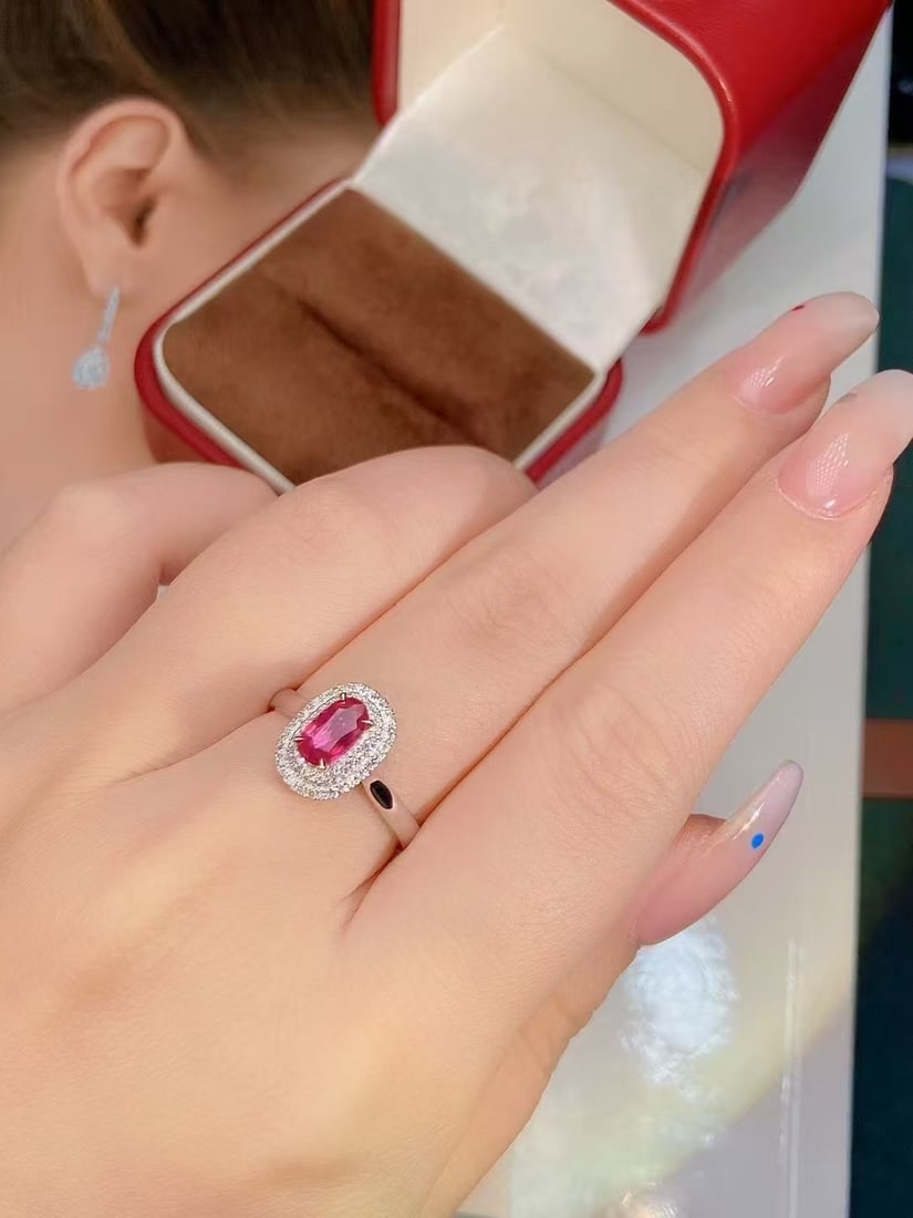18K Gold Natural Unheated Ruby Ring - 3