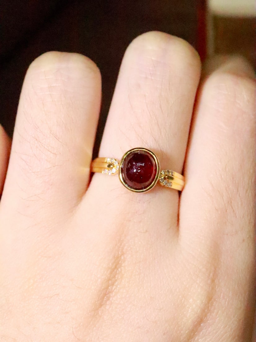 18K Gold Ruby Ring - 3