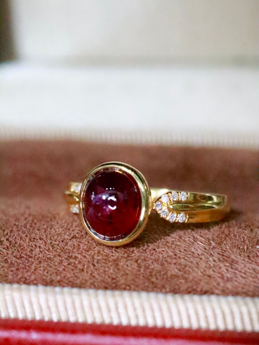 18K Gold Ruby Ring - 6