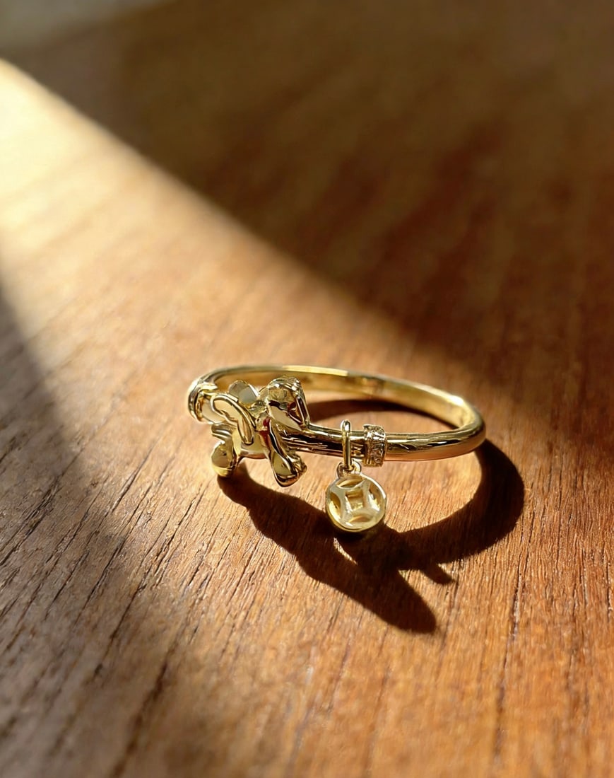 18K Gold Diamond Ring - 4