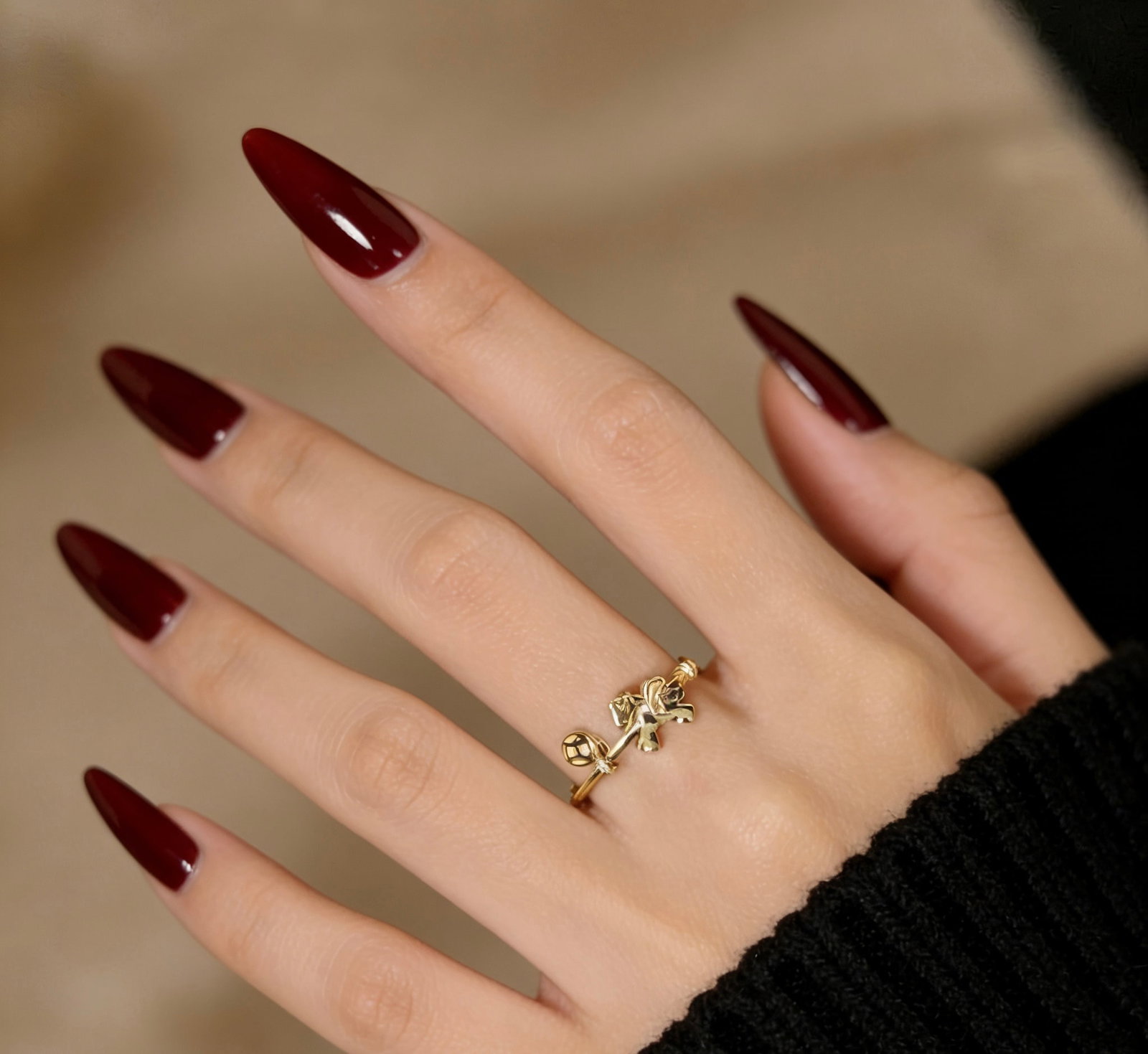 18K Gold Diamond Ring - 6