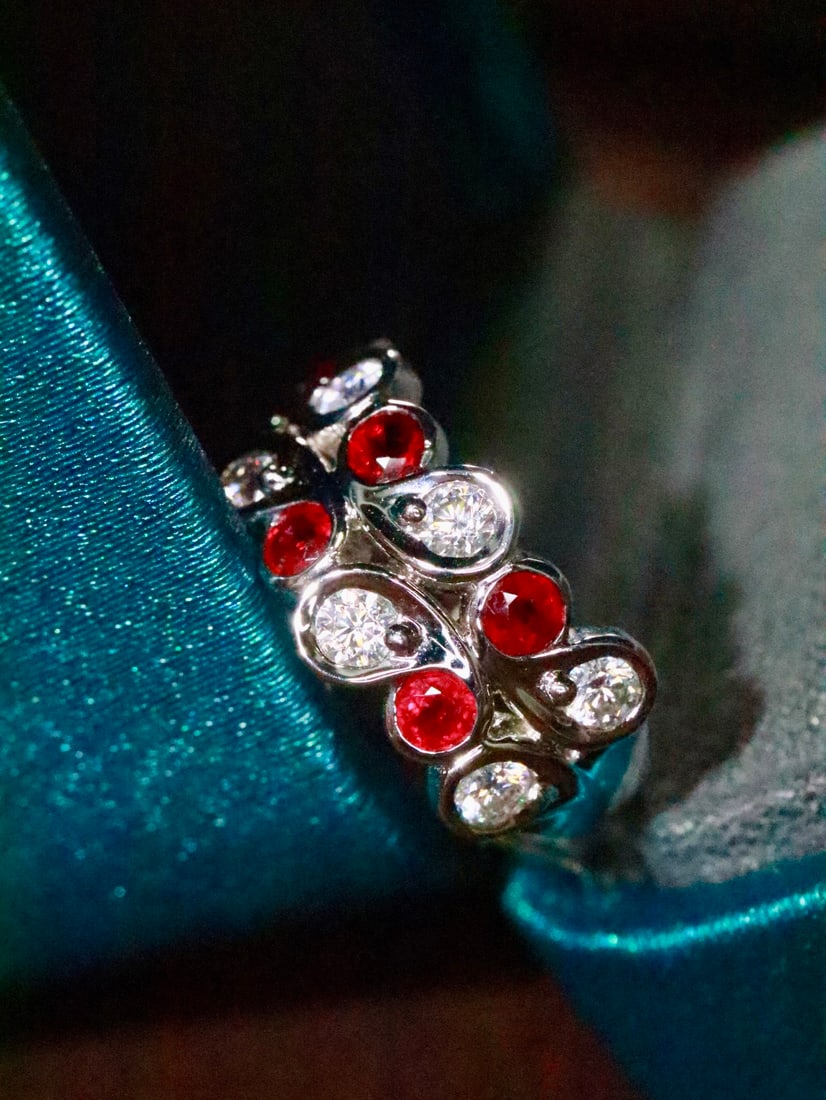 18K Gold Natural Unheated Ruby Ring - 3