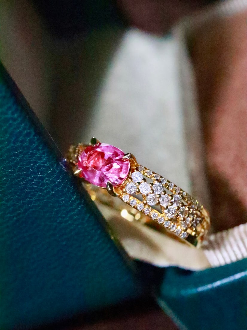 18K Gold Natural Unheated Ruby Ring - 3