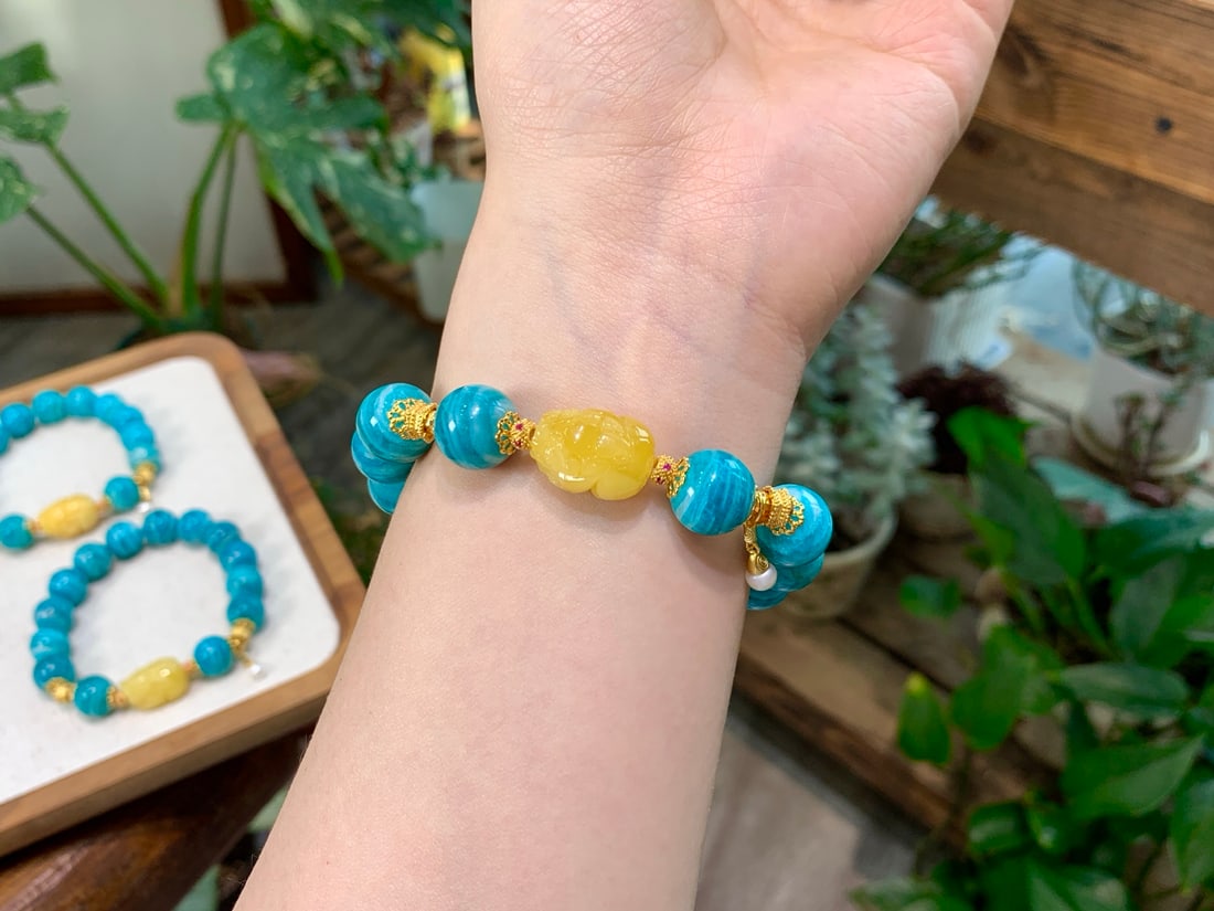 Natural Amazonite Bracelet - 3