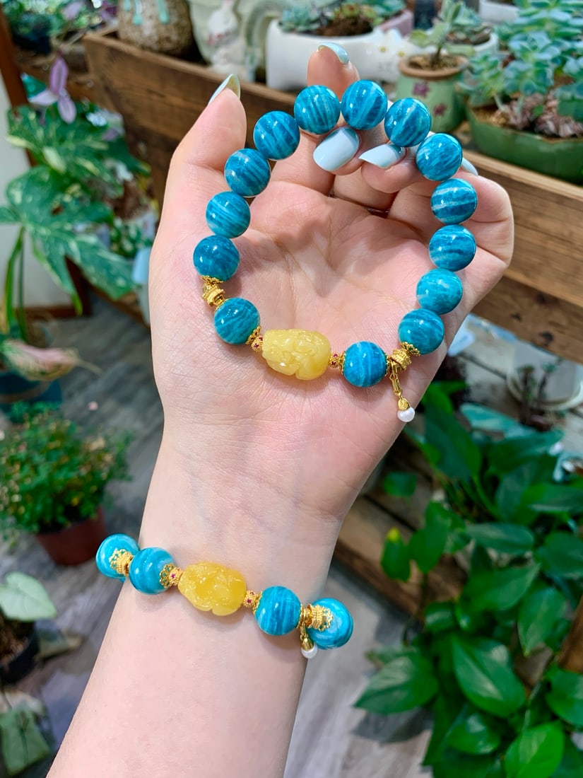 Natural Amazonite Bracelet - 4
