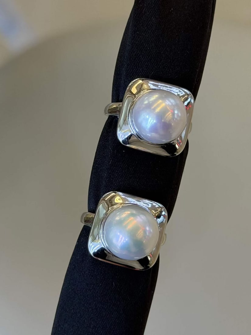 Sterling Silver Edison Pearl Ring - 4