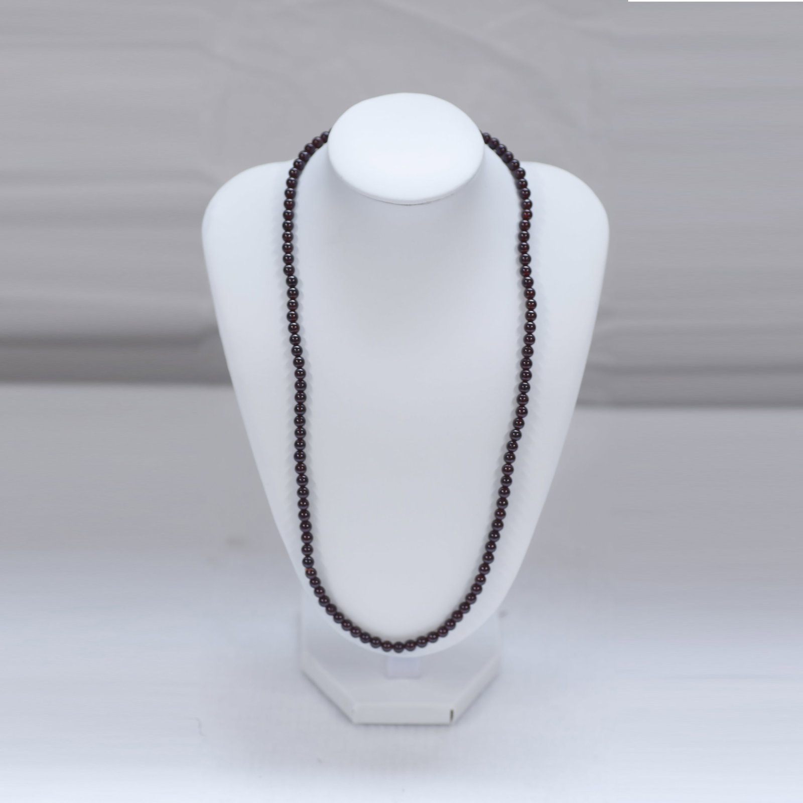 Natural Garnet Convertible Baby Necklace Bracelet, Stretch Design, Approx. 4mm Beads (1 of 5)