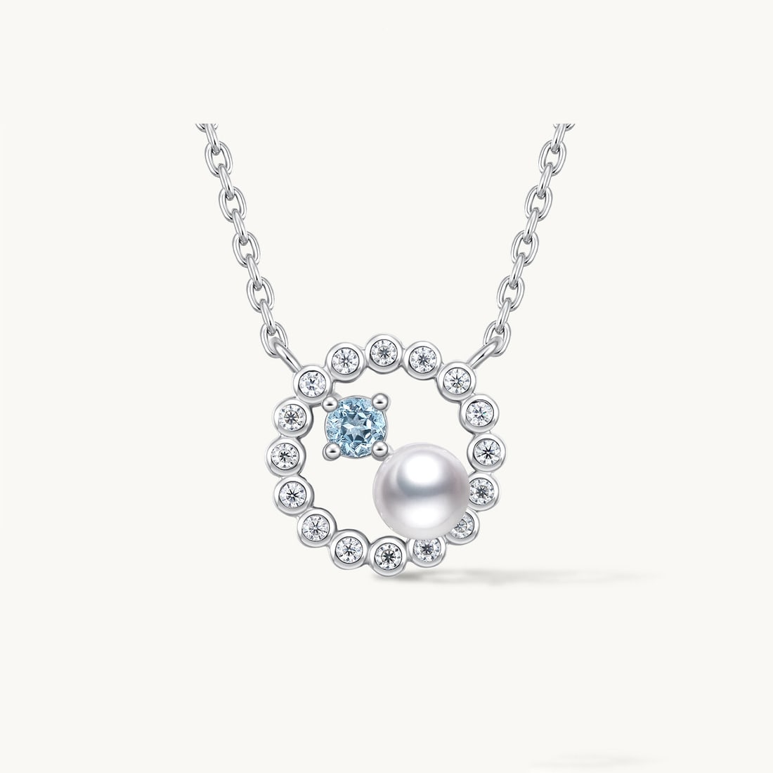S925 Silver Topaz Seawater Pearl Necklace Pendant: This necklace pendant showcases the natural luster of seawater pearls with an elegant design, complemented by topaz for a unique charm. The S925 silver material adds a noble texture to the piece. The 
