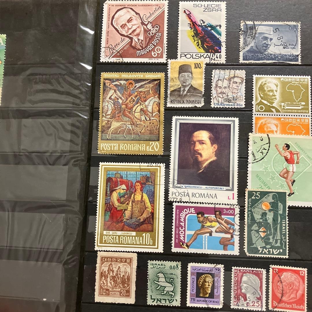 Foreign Stamps, Overseas Stamps, Paper Items, Antique Stamps, Total of 69 Pieces (1 of 5)