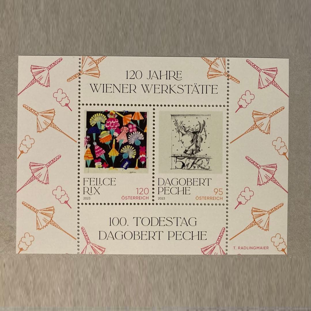 Unused foreign stamps, Austrian miniature stamps, Vienna Factory (1 of 1)