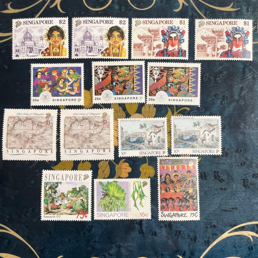 Singapore Commemorative Stamps, 14 pieces (unused) (1 of 6)