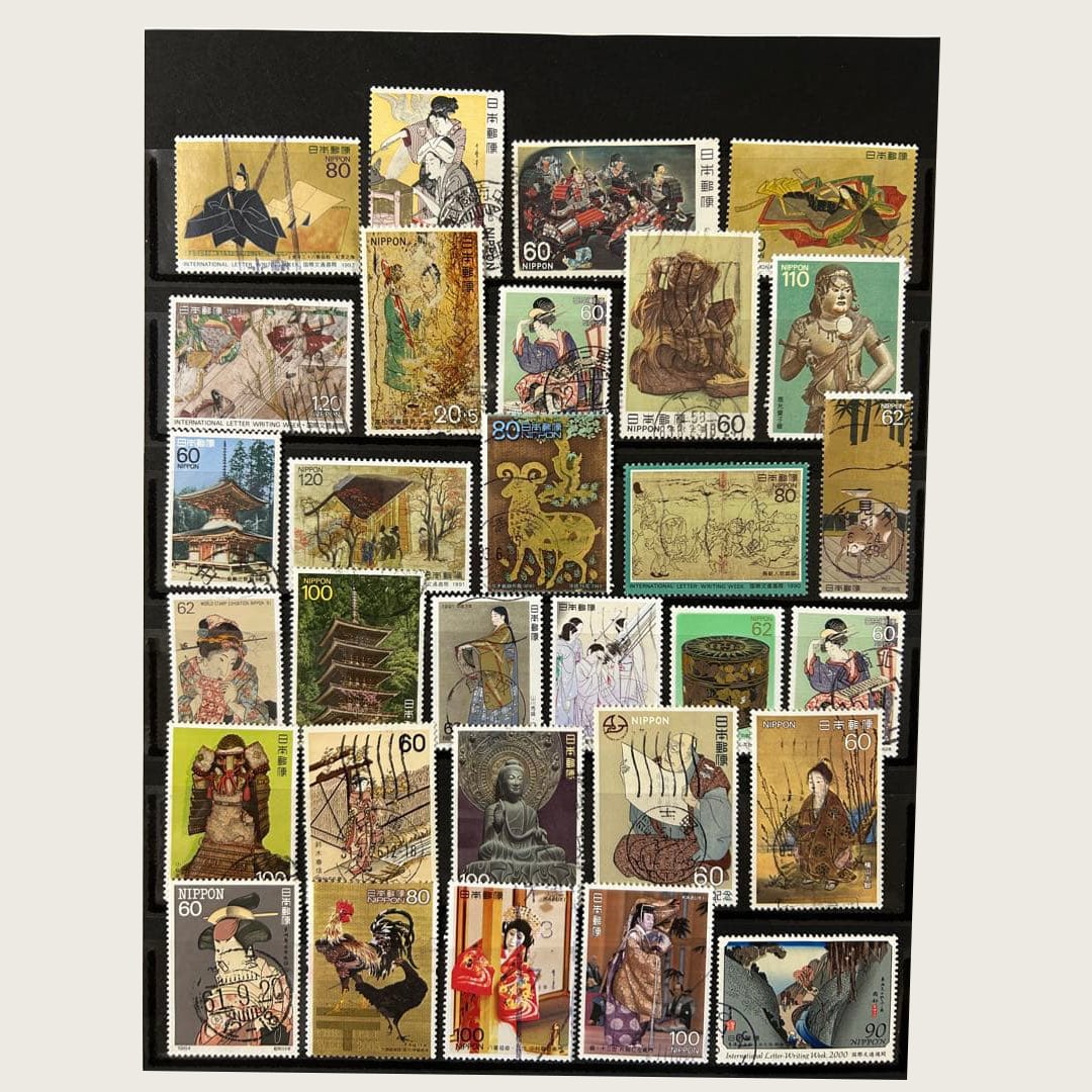 (Used Stamps) National Treasures, Important Cultural Properties, etc. Stamps (1 of 8)