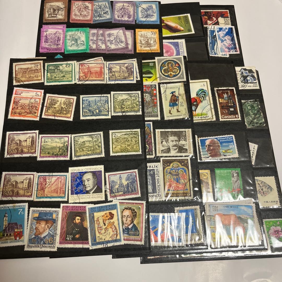 Collection of Vintage Postage Stamps from Various Countries (1 of 15)