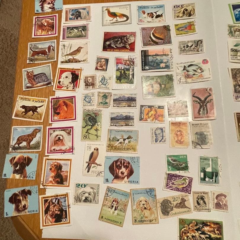 Old Stamps, Japanese Stamps, Foreign Stamps, Approximately 100 Pieces, Vintage Stamps (1 of 3)