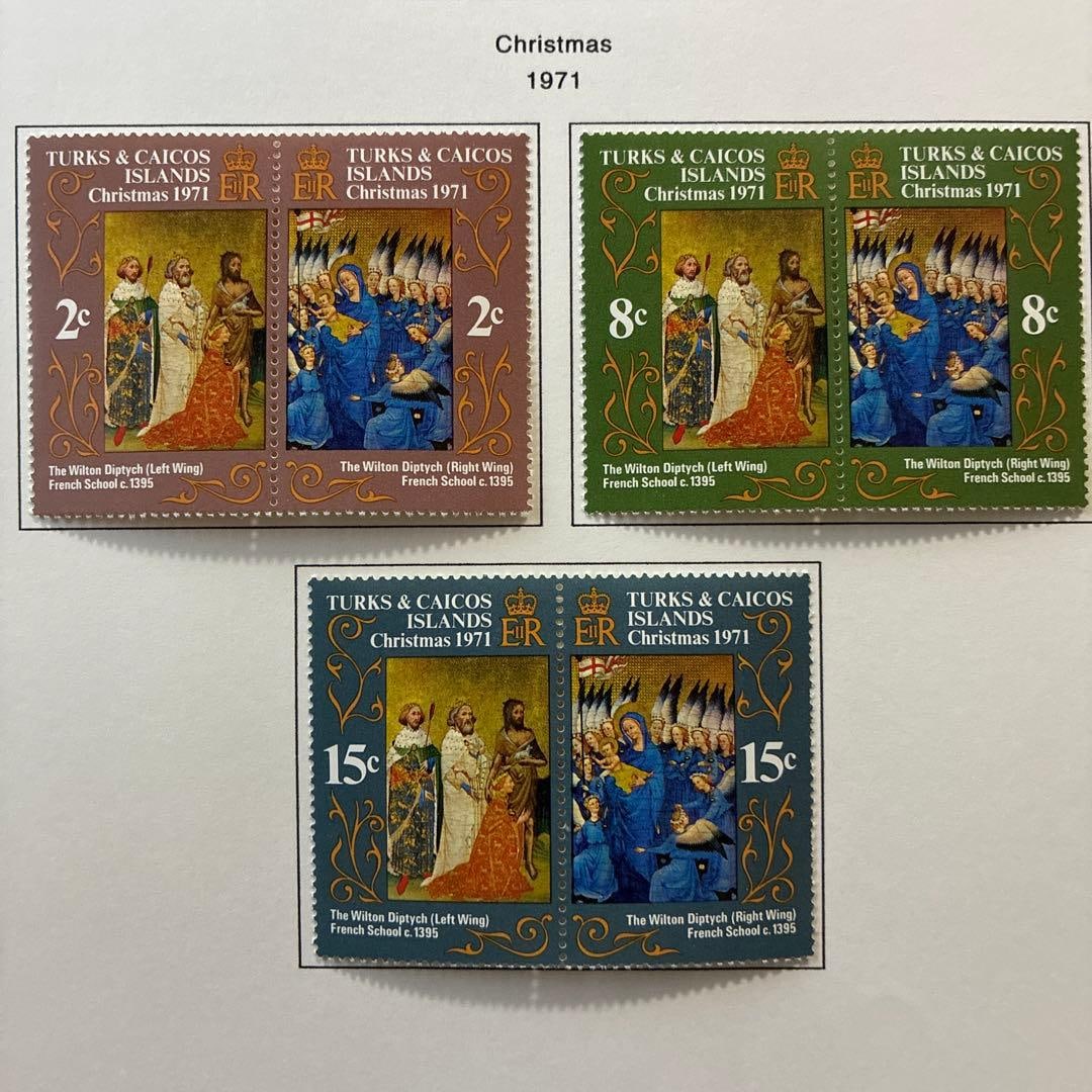 This is a complete set of 6 unused Christmas stamps. (1 of 4)