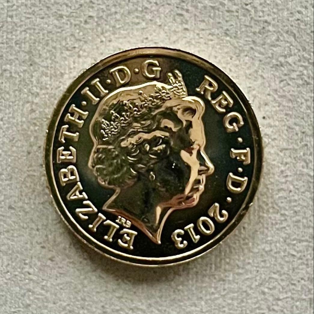 2013 One Pound Proof Coin: Leek and Daffodil, United Kingdom (1 of 3)