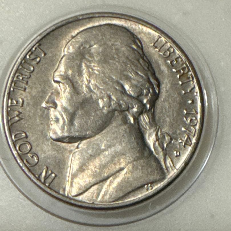 1974 United States 5-Cent Coin (1 of 4)