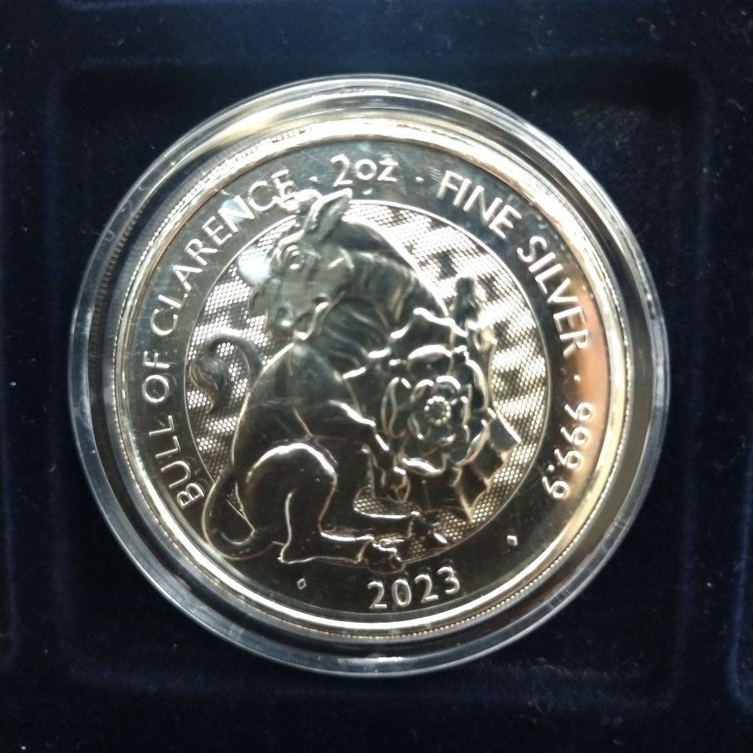 Clarence Bull 2023 Silver Coin, 2 Ounces (1 of 2)
