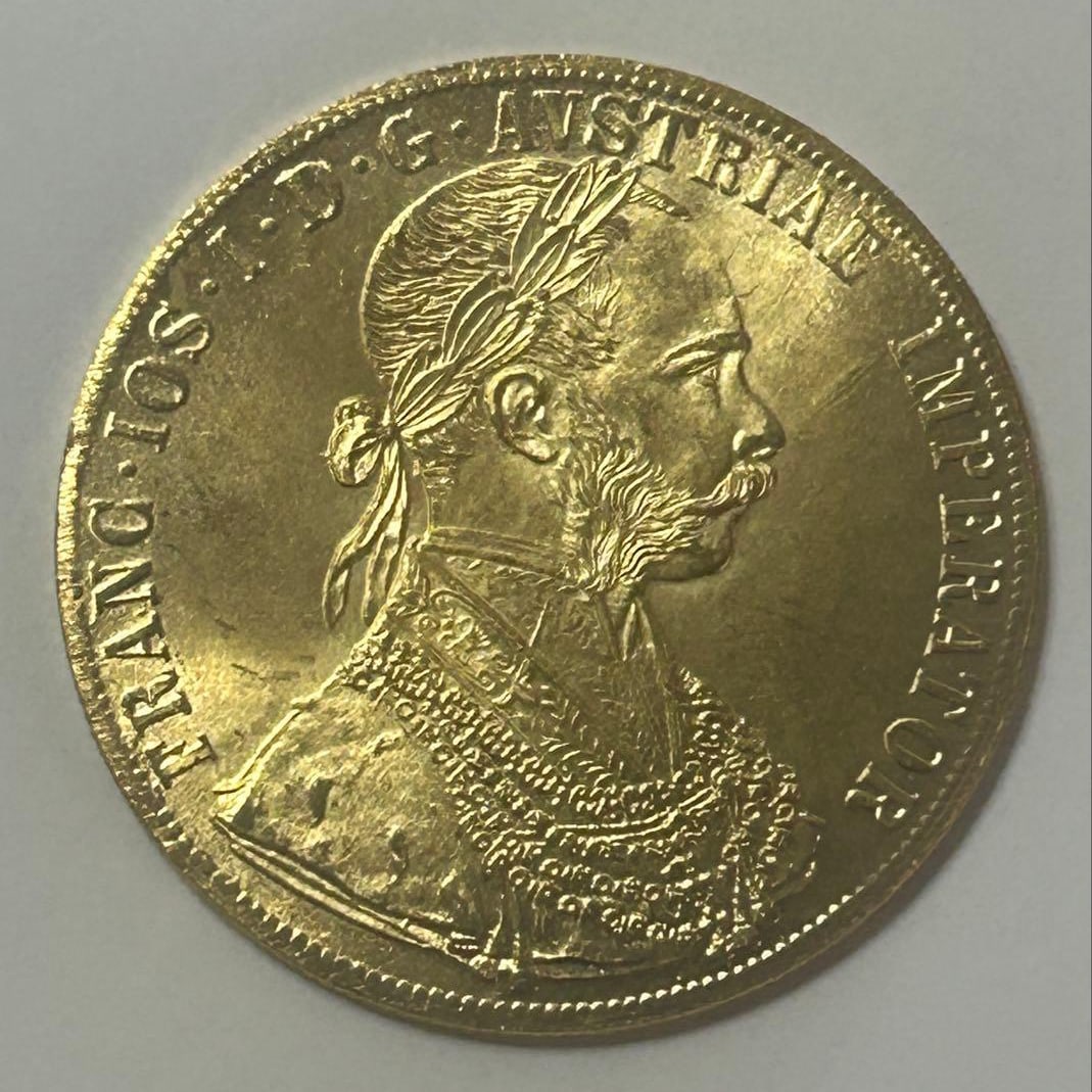 Austria, 1915, Franz Joseph, 4 Ducat: Austria, 1915, Franz Joseph, 4 Ducat