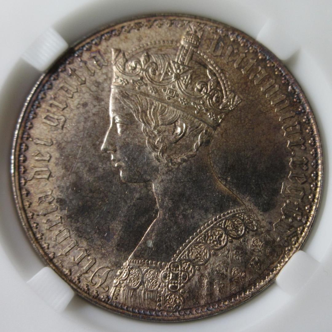Queen Victoria Gothic Silver Coin, 1847 (1 of 6)
