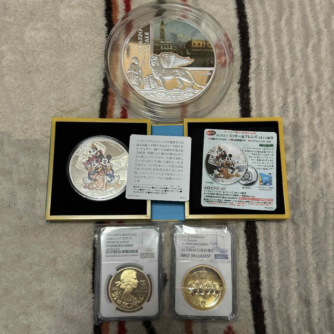 750g Pure Silver, Disney 100th Anniversary Commemorative Silver Coin (1 of 9)