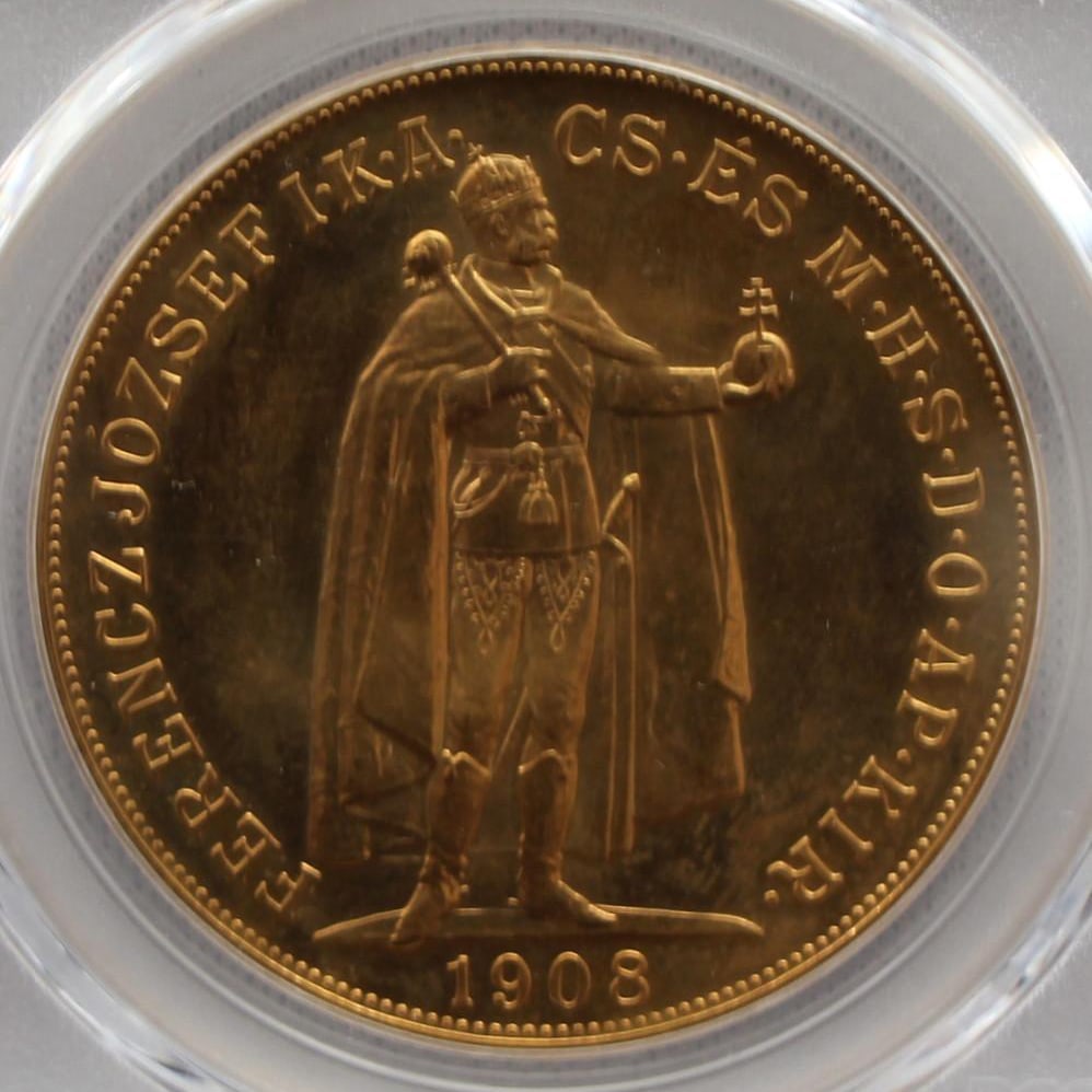 1908 Hungary, Franz Joseph I, RS100 Corona, PCGS MS66 (1 of 9)