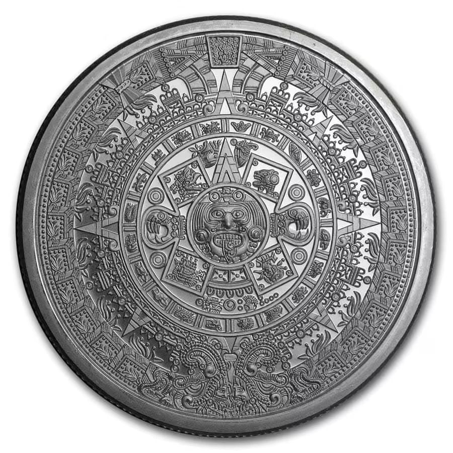 Includes warranty card and protective case (brand new) United States "Aztec Calendar" Pure Silver 2 (1 of 3)