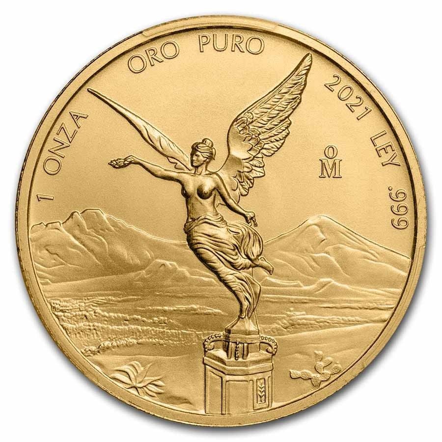 2021 Mexico 1 Ounce Gold Coin Libertad MS-70 PCGS: 2021 Mexico 1 Ounce Gold Coin Libertad MS-70 PCGS
