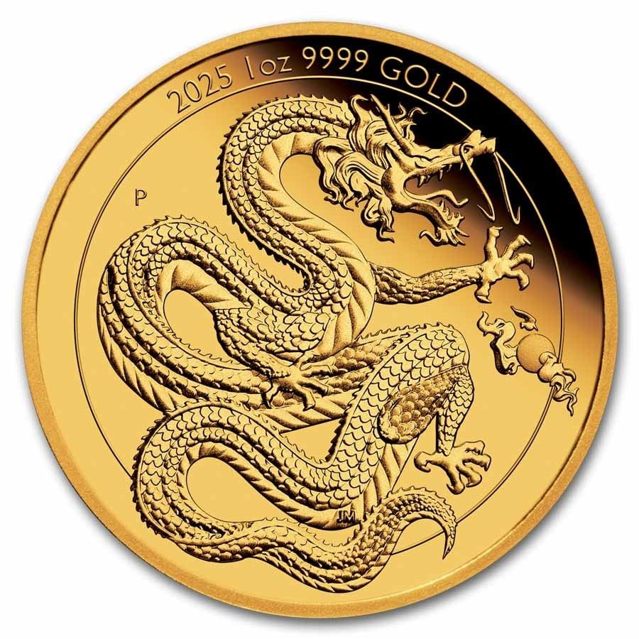2025 Atlantic 1 oz Gold Dragon PR-70 PCGS (FS): 2025 Atlantic 1 oz Gold Dragon PR-70 PCGS (FS)