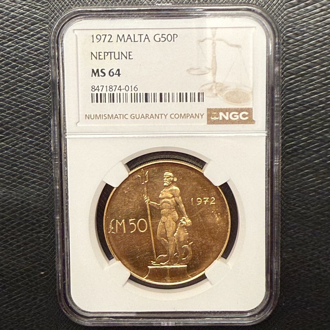 Malta, 1972, 50 Pounds, NGC MS64 (1 of 2)