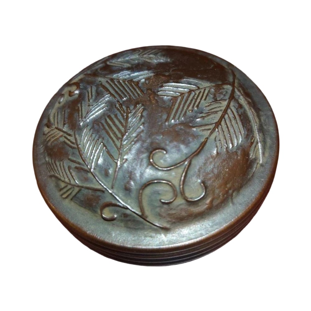 Incense Box, Bronze, Antique, Ancient Artwork, Signed. (1 of 18)