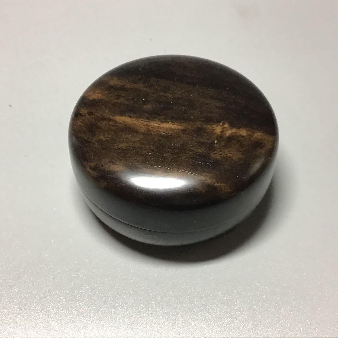 Miniature Black Persimmon Striped Food Box, Trinket Storage Box, Incense Box (1 of 4)