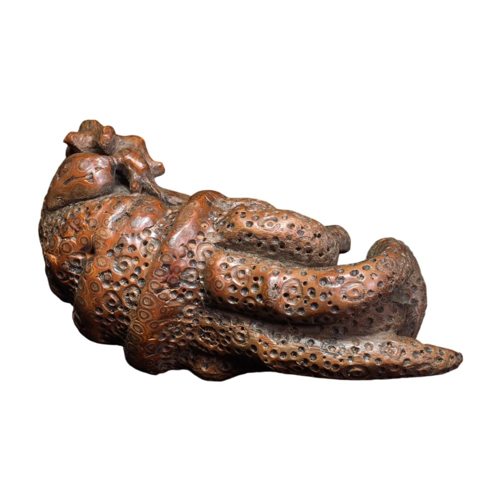 Bamboo Carved Buddha Hand Ornament (1 of 10)