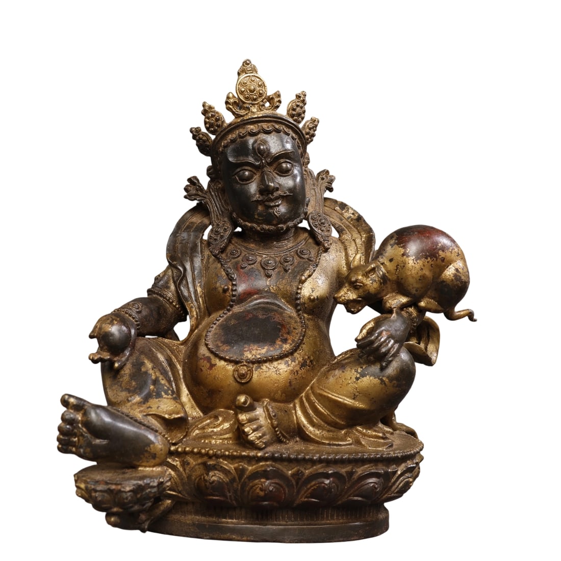 Pure copper clay golden wealth god statue (1 of 10)