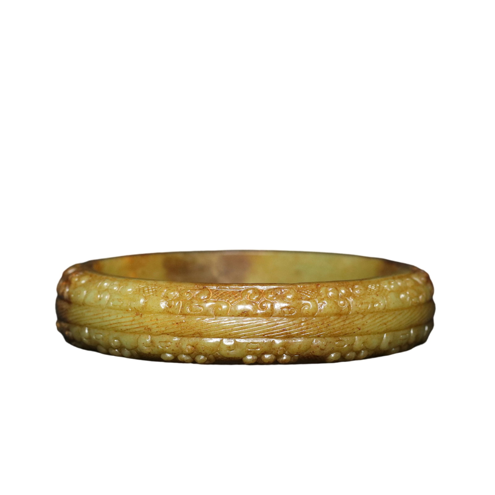 Han Dynasty Hetian Jade Dragon Pattern Bracelet (1 of 10)