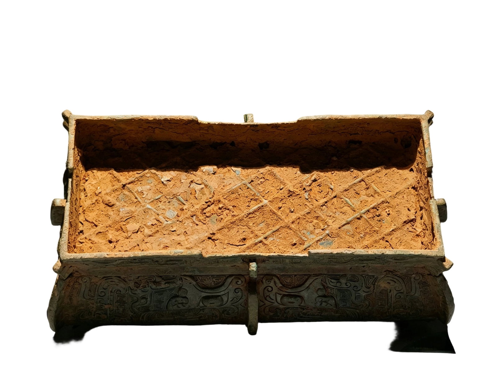 Western Zhou Bronze Rectangular Ritual Vessel with Phoenix Pattern - 10