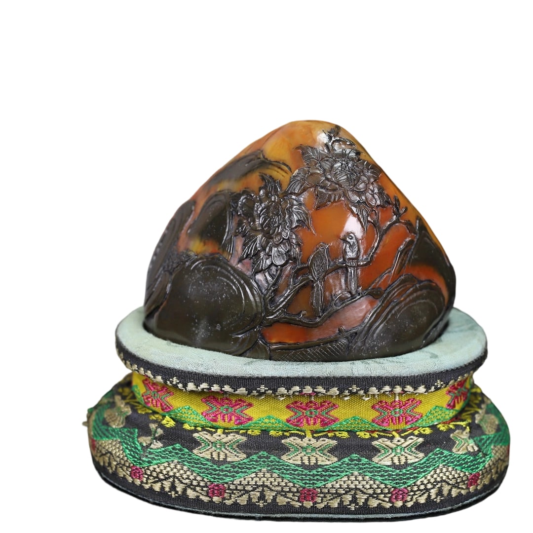 Shoushan Tianhuang Stone Carved Double Happiness Seal (1 of 11)