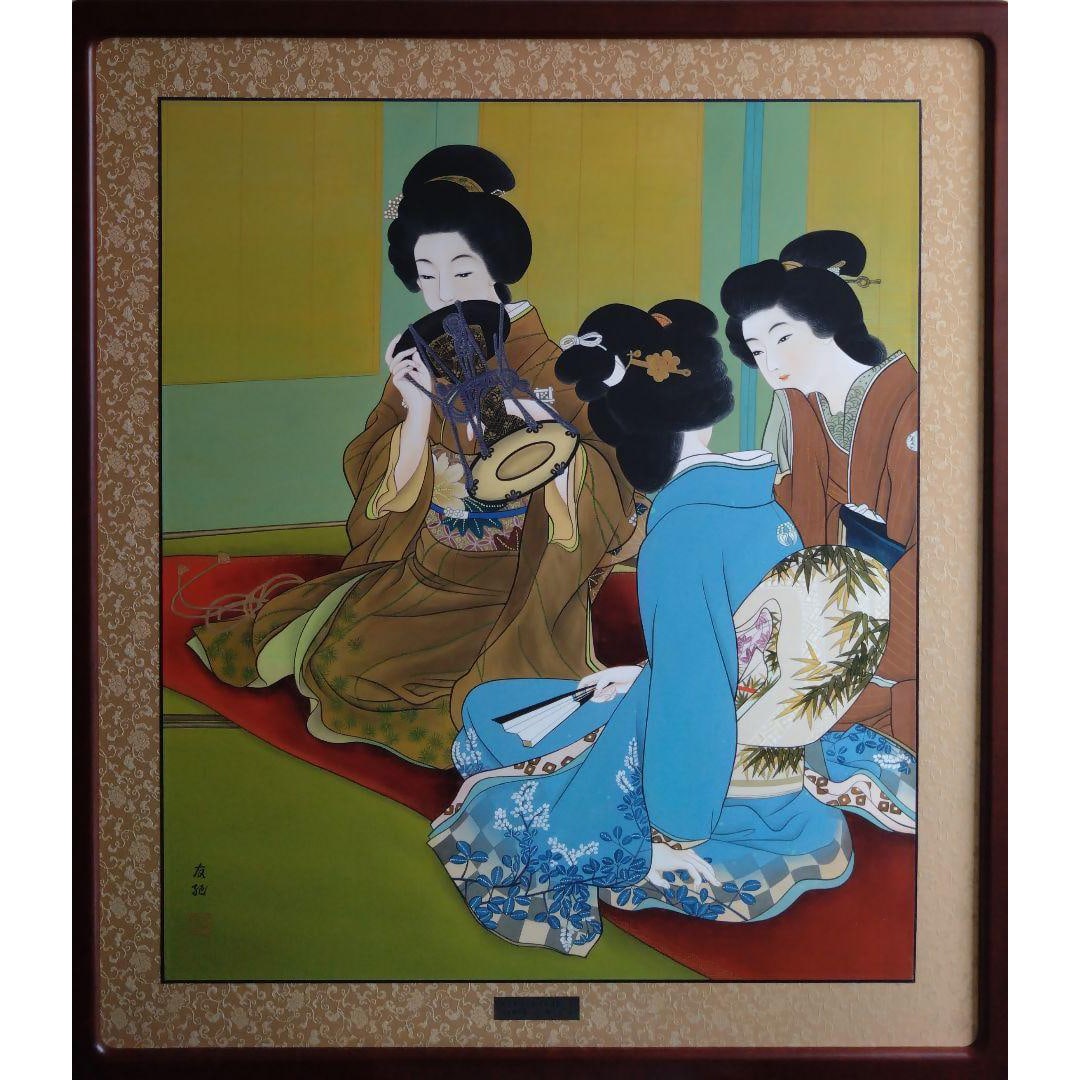 Hitomi Tomoki, the legendary fugitive painter. Nihonga (Japanese painting), Bijinga (paintings of (1 of 16)