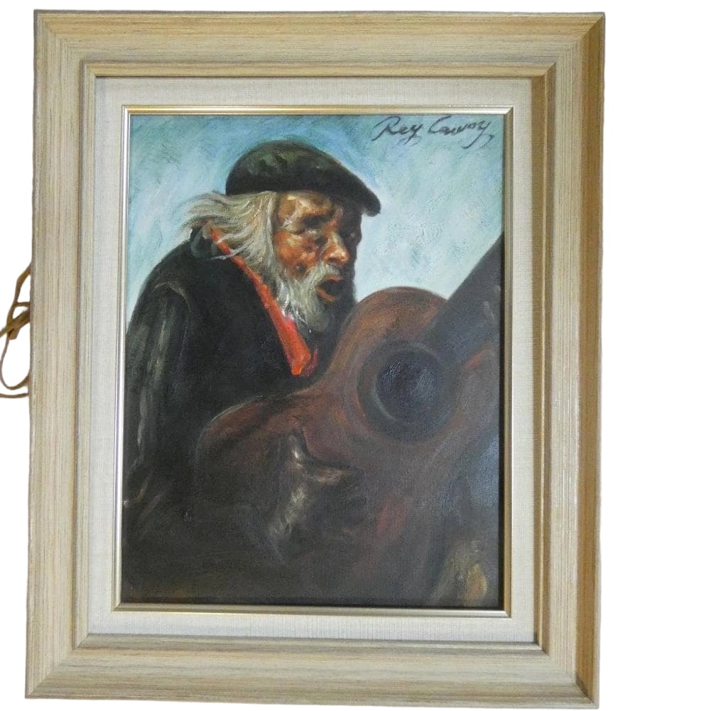 Painting, Oil Painting, Kamoike Rei , "Figure" (Jinbutsu), Signed, Framed, Original Hand-Painted: The dimensions of the artwork are approximately 32 x 41 cm. The dimensions of the frame are approximately 45 x 54 cm.