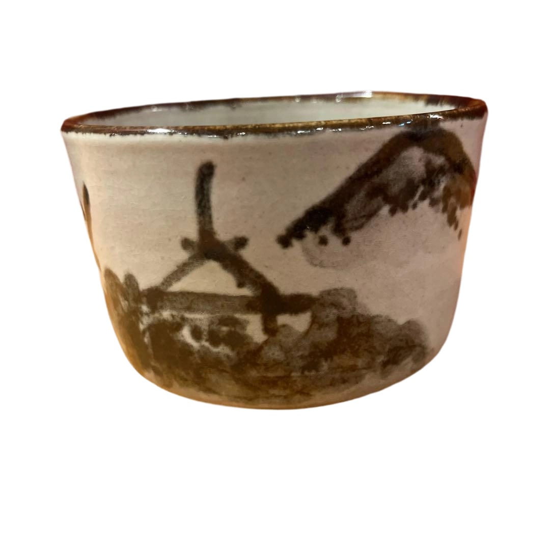 Tabata Shion "Kenzan Utsushi Chawan" with Tomobako.: Tabata Shion Kenzan utsushi chawanDimensions: Height 7.5 cm, Width 10.5 cm